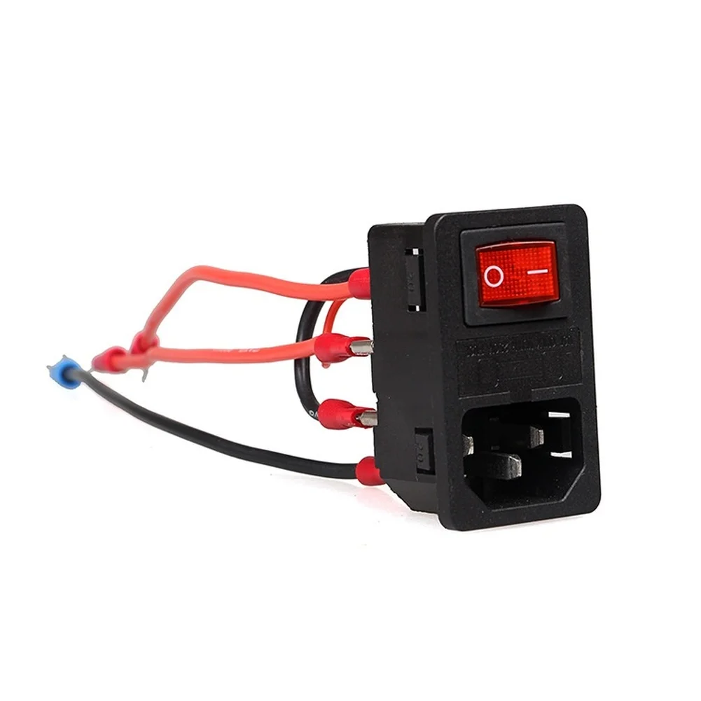 For 3D Printer Power Switch Socket Module Pre Wired 220V 110V Dual Voltage 10A with Fuse for Safe and Reliable Performance