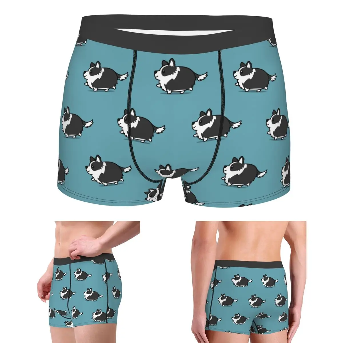 

Трусы-боксеры, шорты, милые трусики-колли, мужское мягкое нижнее белье для мужчин, подарки бойфренду