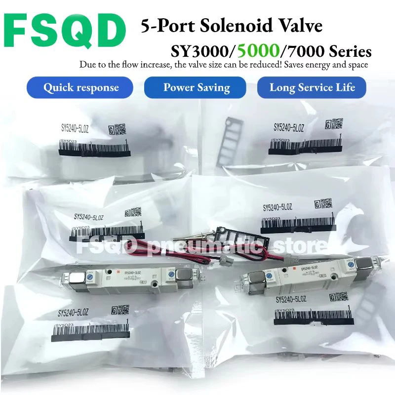 

SY5140 SY5240 SY5340 SY5440 SY5540-3LZD 4LZD 5LZD 6LZD 3DZD 4DZD 5DZD 6DZD 3DZE GZD 5MZD 6MZD 5LOZ Электромагнитный клапан SY5000