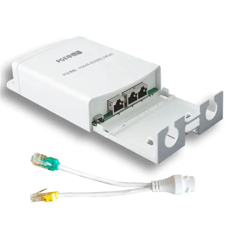 ★[T69C]Waterproof 4 Port POE Extender 100Mbps IEEE802.3AF/AT Standard for POE Camera Wierless AP Extend 250 Meter POE Switch