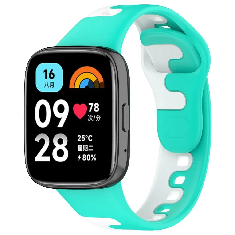 Fashion Silicone WatchBand For Redmi Watch 3 Active Replacement Wristband Two-Color Bracelet For Xiaomi Redmi Watch3 Active image 5