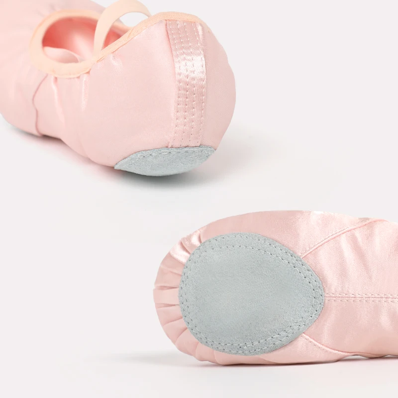 Girls Ballet Dance Shoes Women Ballet Point Shoes Satin Soft Sole Children Practise Ballerina Shoes with Ribbon Adult Dance Shoe