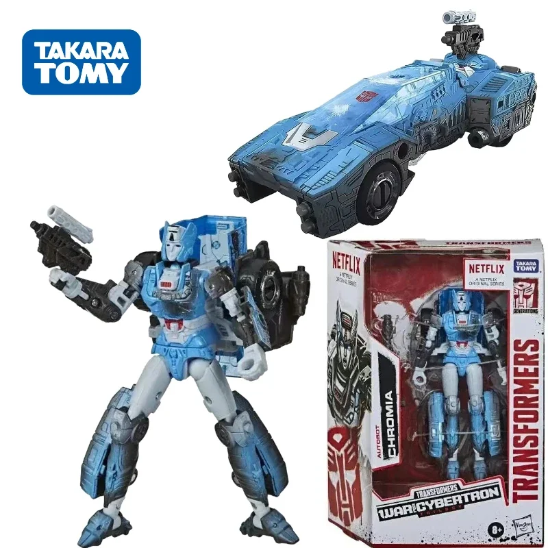 متوفر في المخزون Takara TomyTransformers Netflix Series Generations War for Cybertron: Trilogy ChromiaDeluxe Action Figure Collection