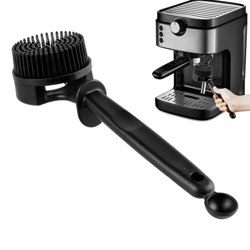 Newest Coffee Machine Cleaning Brush Coffee Maker Silicone Cleaning Bristle Tools Removable Resistant Cleaning Supplies 51/58mm