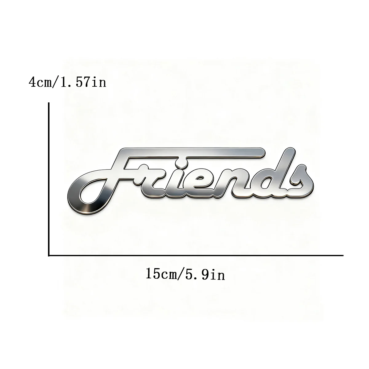 Creative Font Metal Sticker Custom Name Stainless Steel Silver Color Accessories Fender Trunk Badge Decal Car Piano Decorative