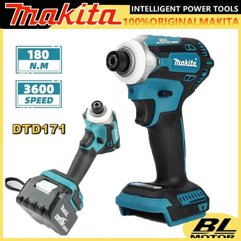 

Makita DTD171 Brushless Impact Driver Rechargeable Screwdriver Drills, Cordless Power Tools, 18V BL Motor, Bare Tool Unit