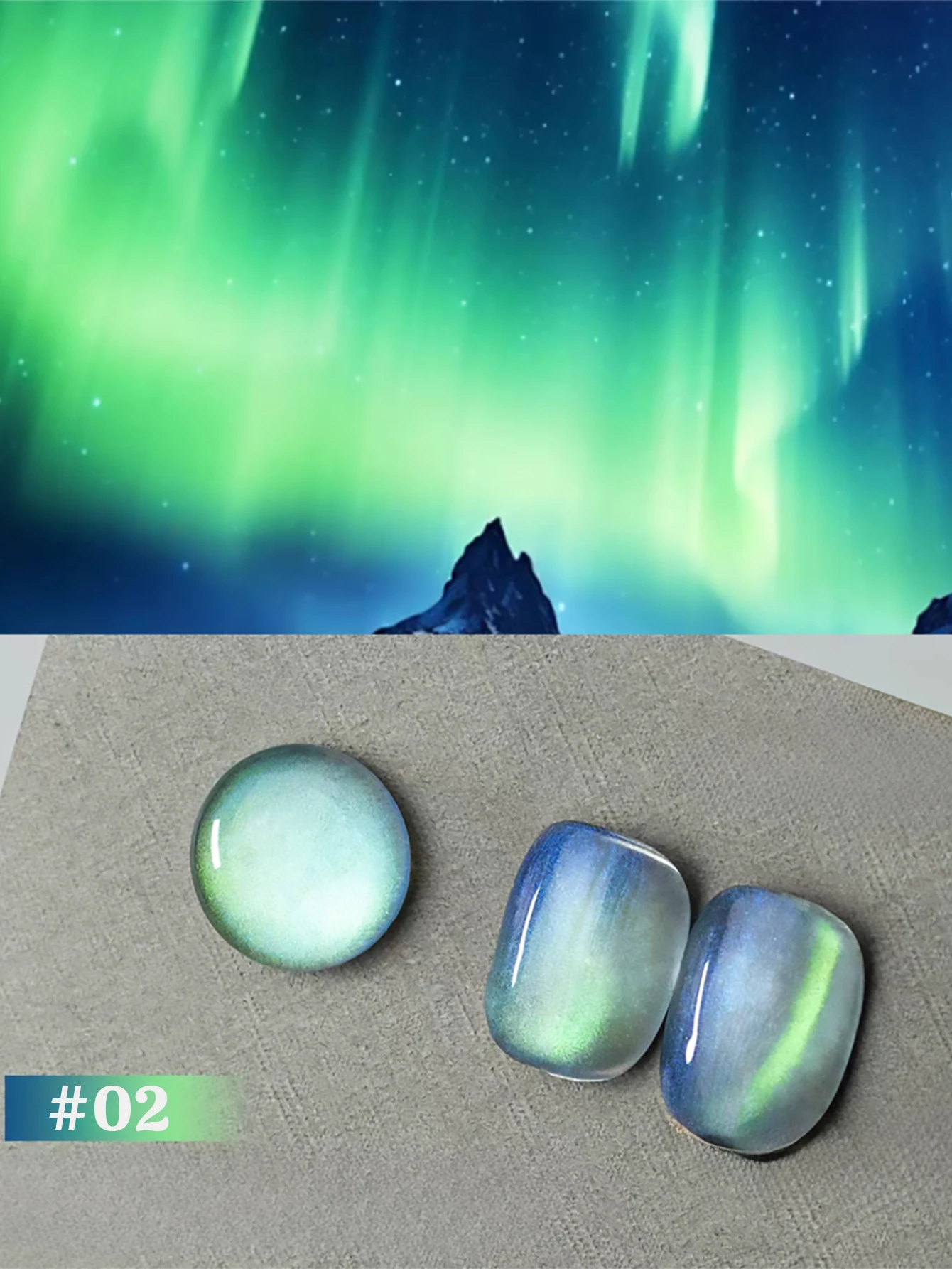 

1 шт. PSK Green Aurora Fantasy Гель-лак для ногтей «кошачий глаз» Dreamy Fantasy Star Sky Crystal Glass Beads Cat Eye Nail Art Товары для ногтей