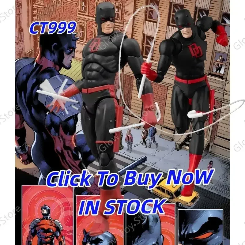 

В наличии: Фигурка Ct Toys Daredevil Black 999 Red Mafex 223, комикс-версия, аниме, экшн-фигурка, статуэтка, модель, подарок, детские игрушки