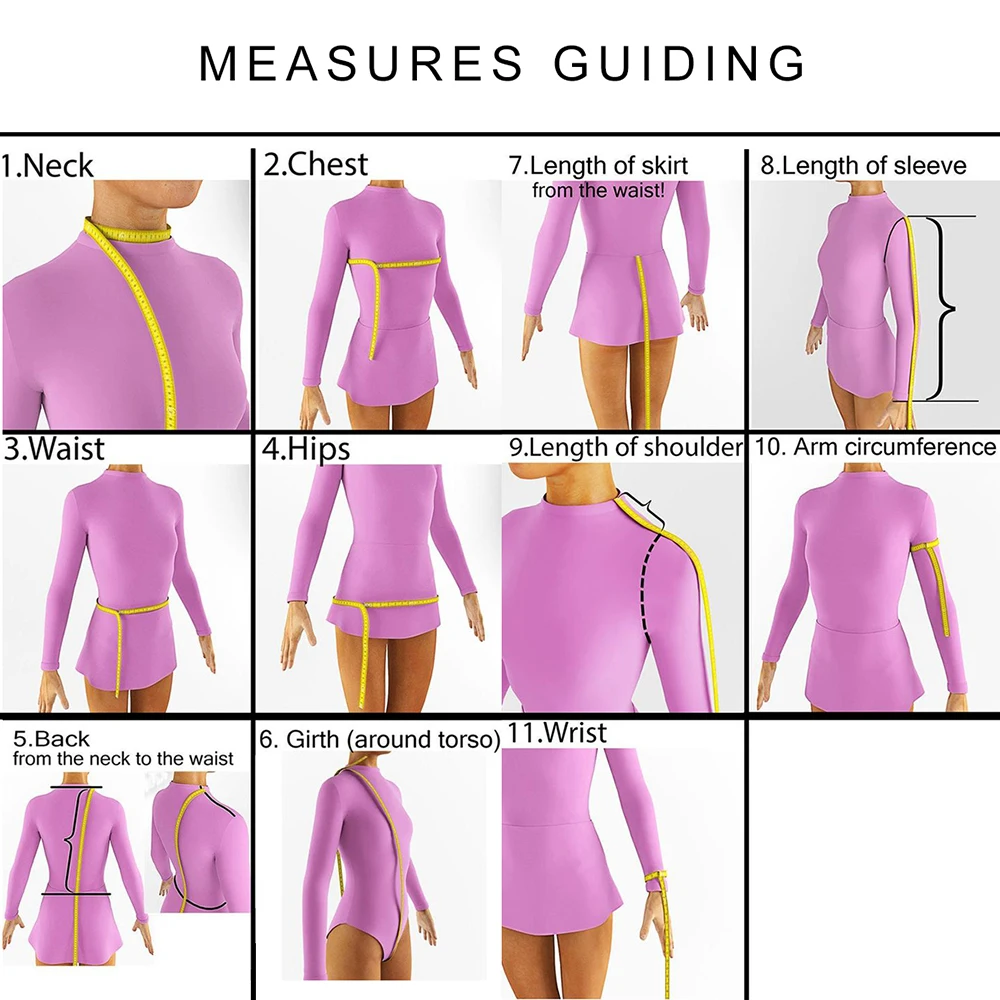 LIUHUO Ice Figure Skating Dress Women Girl Competition Rhinestone Gradient Teens Skating Dress Female Dancewear Skating Dress