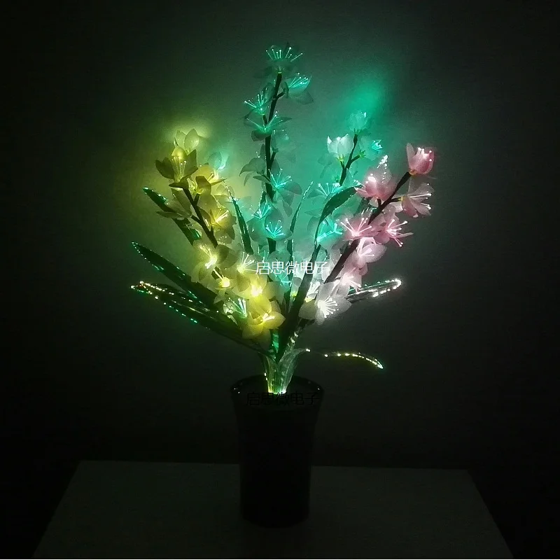Led Lamp Enchanted Colorful Changes Flower In Home Decor For Girl Christmas Valentine's Day Gift