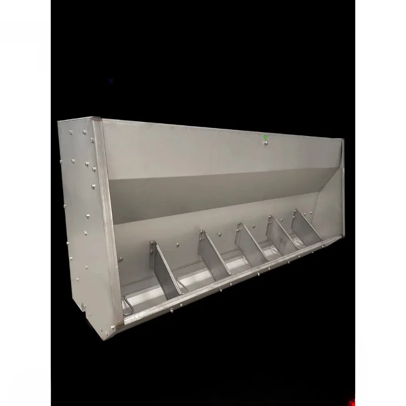 Stainless steel double-sided feeding trough Automatic feeder for nursery pigs Single-sided nursery bed Sow feeding trough