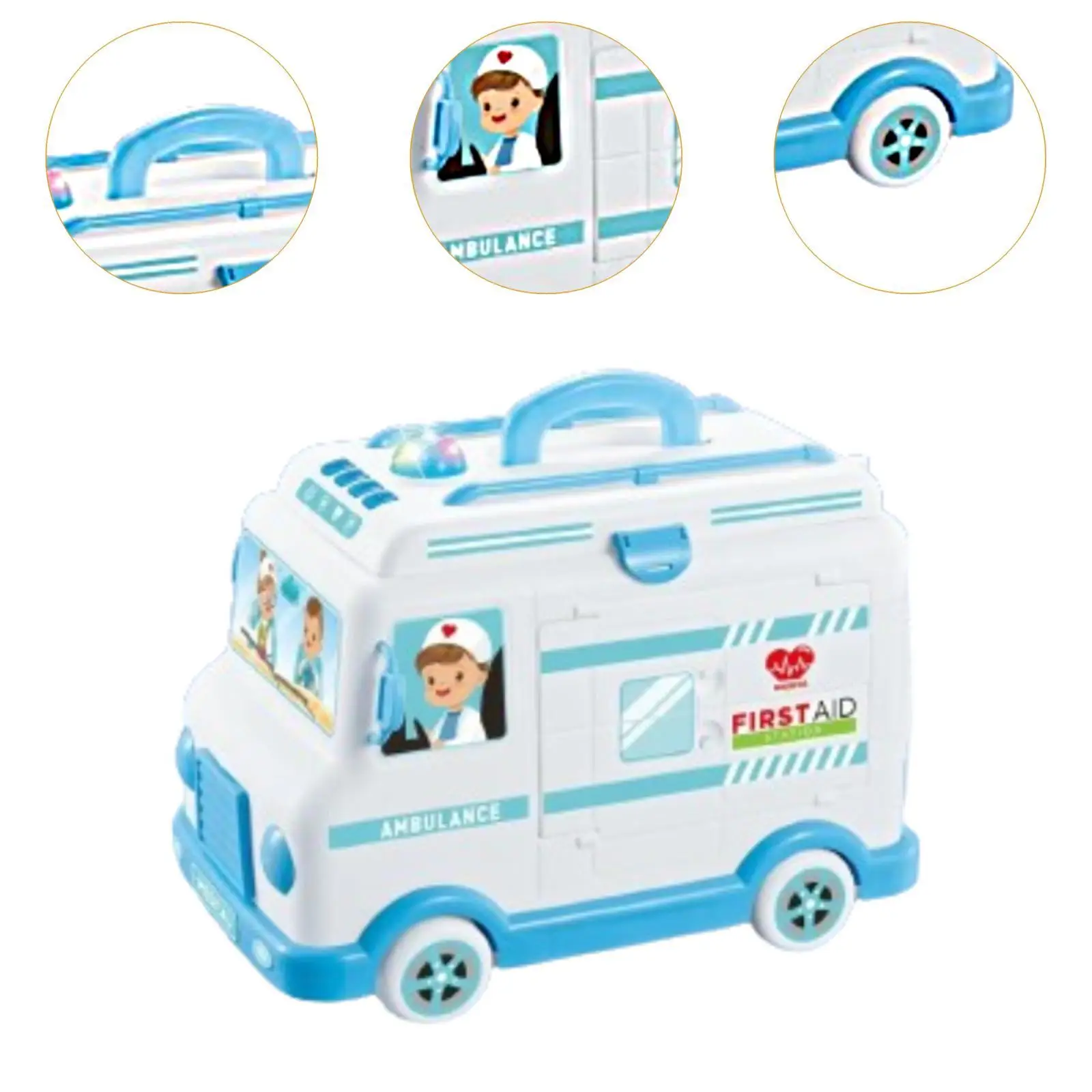 Kinder Krankenwagen Arzt Kits Pretend Rollenspiel Spielset Feinmotorik Pretend