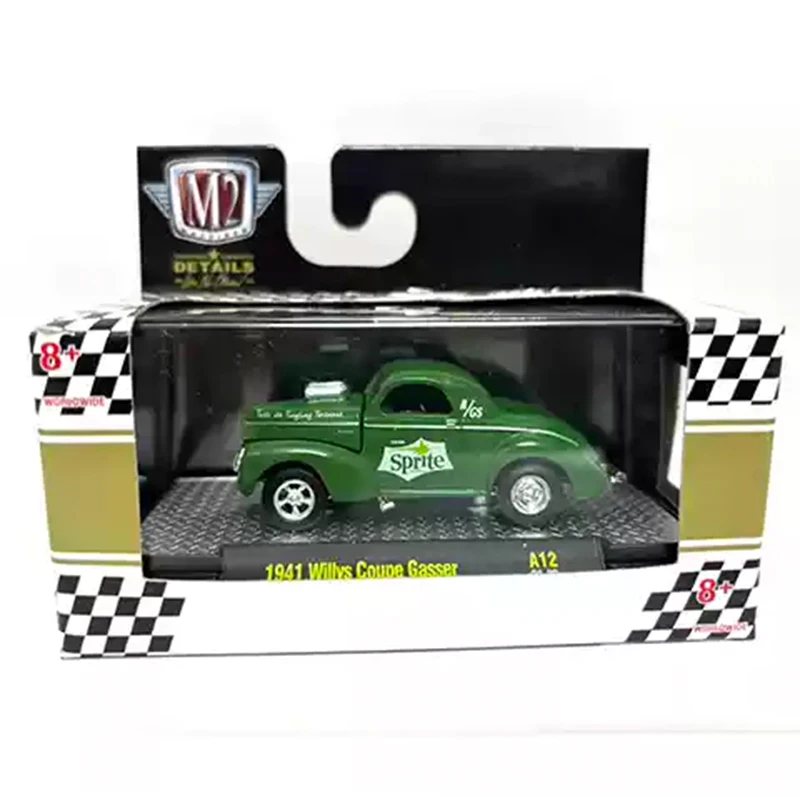 M2 เครื่อง 1:64 Mello สีเหลือง 1959 คริสต์มาสพิเศษสีแดงโลหะผสม Limited Collection รถเด็กของขวัญวันเกิดของเล่น