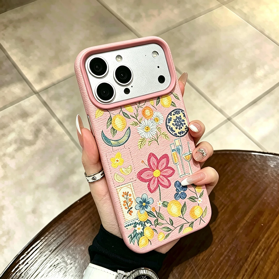 Casing Ponsel Motif Bunga Lemo - Vintage Y2K ulasan dan harga