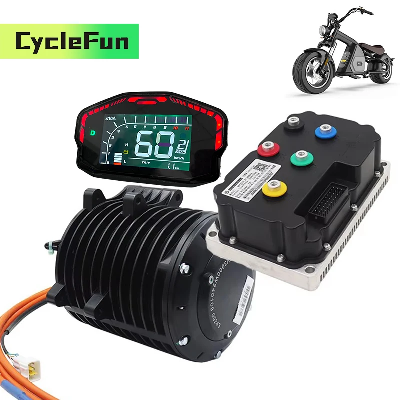 

QS138 3KW 3800RPM PMSM Mid Drive Motor With FarDriver ND72360 Controller Hall Type For Electric Motorcycles Scooter Conversion