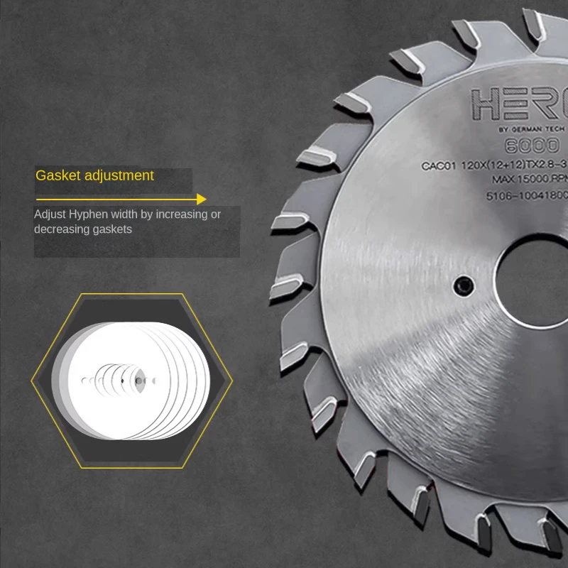 Imagem -03 - Painel Dimensionamento Deslizante Mesa de Serra Lâmina para Corte Mdf Melamina Aglomerado Aglomerado Tct Slotting Scoring Saw Blade 120x12 Mais 12t