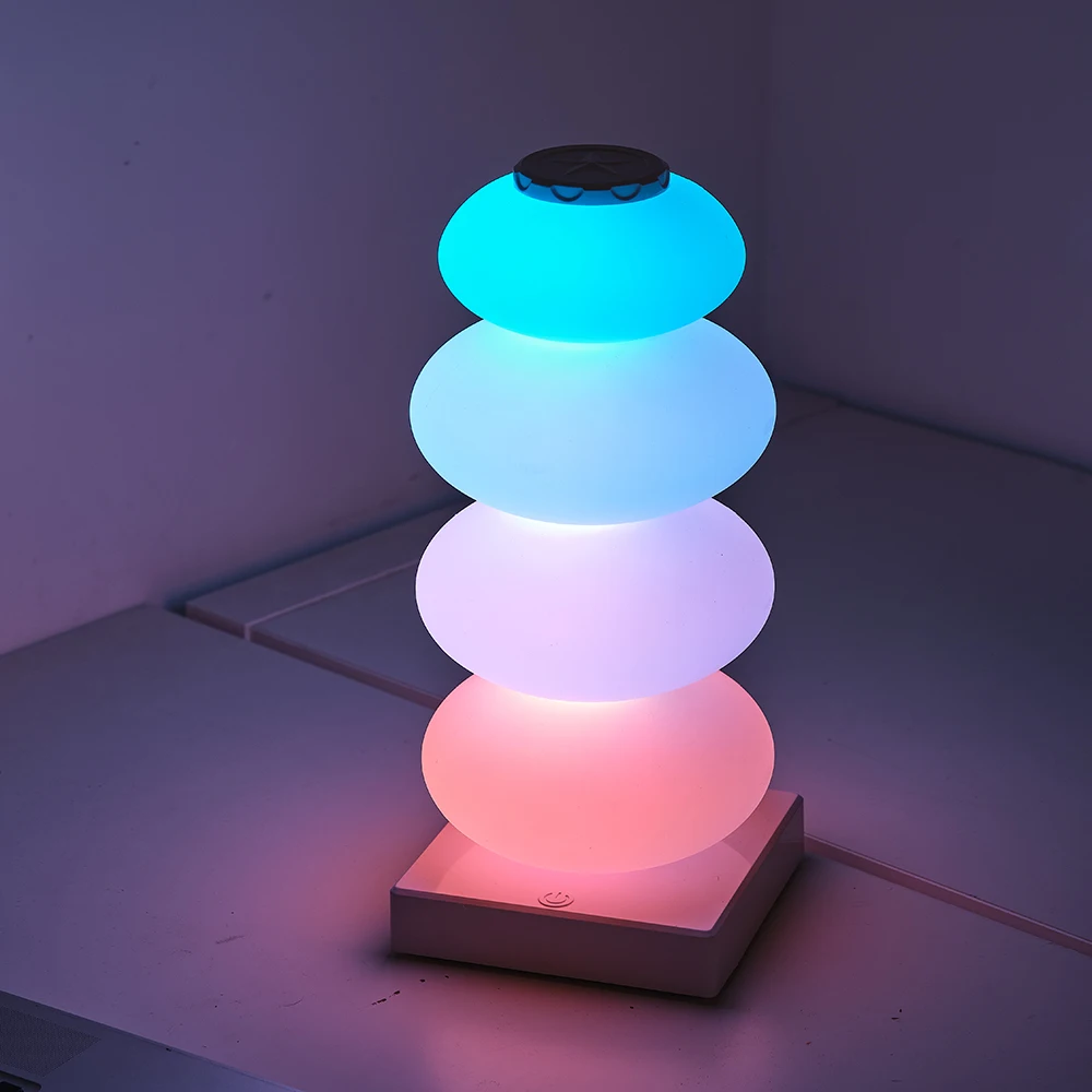 

RGB 16 color changing table lamp can be customized in shape for bedroom headboard DIY color changing table lamp