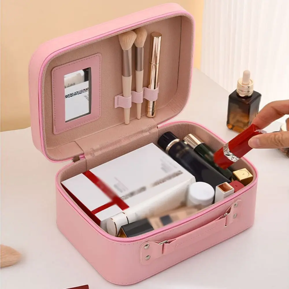 Creative Women's Cosmetic Bag Durable Portable Capybara Cosmetic Pouch with Handle Large Capacity Cosmetic Container