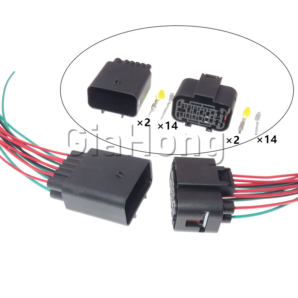 

1 Set 16 Ways 2304884-1 2304887-1 AC Assembly Auto Waterproof Plug Car Electrical Connector Automobile Socket
