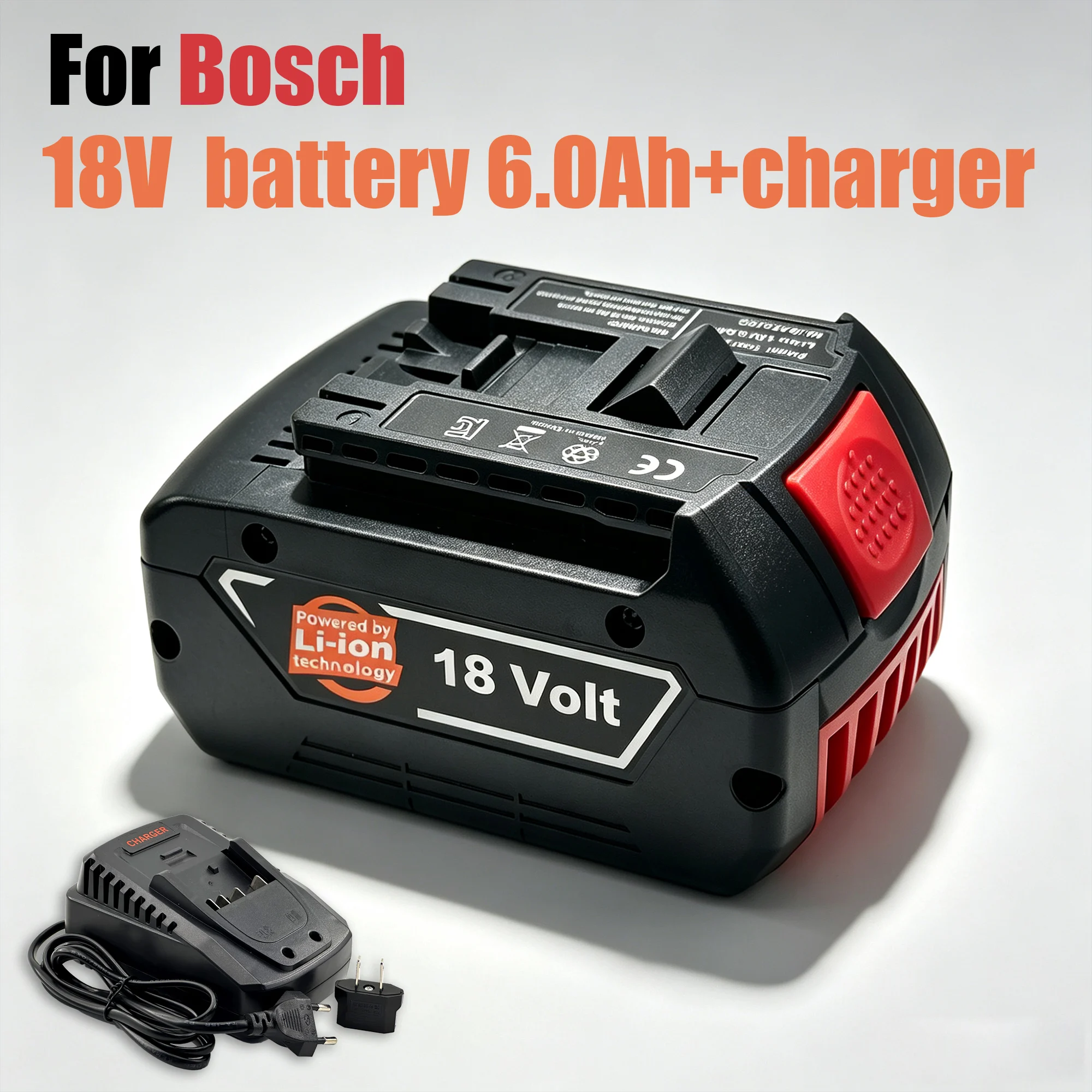 For Bosch 18V battery, 18V 6000mAh backup batteries, Draadloze professional system, BAT609 BAT618 GBA18V80 tool battery original