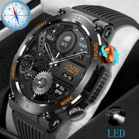 Bluetooth Call Men's Smart Watch with Flashlight Men's High end Watch Multi sport Mode Waterproof Men's Electronic Watch 2024