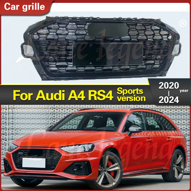 

Front Bumper Grill mask Upper Center Grille for Audi A4 S4 2020-2024 Sports version Radiator Grille Car Styling Accessories