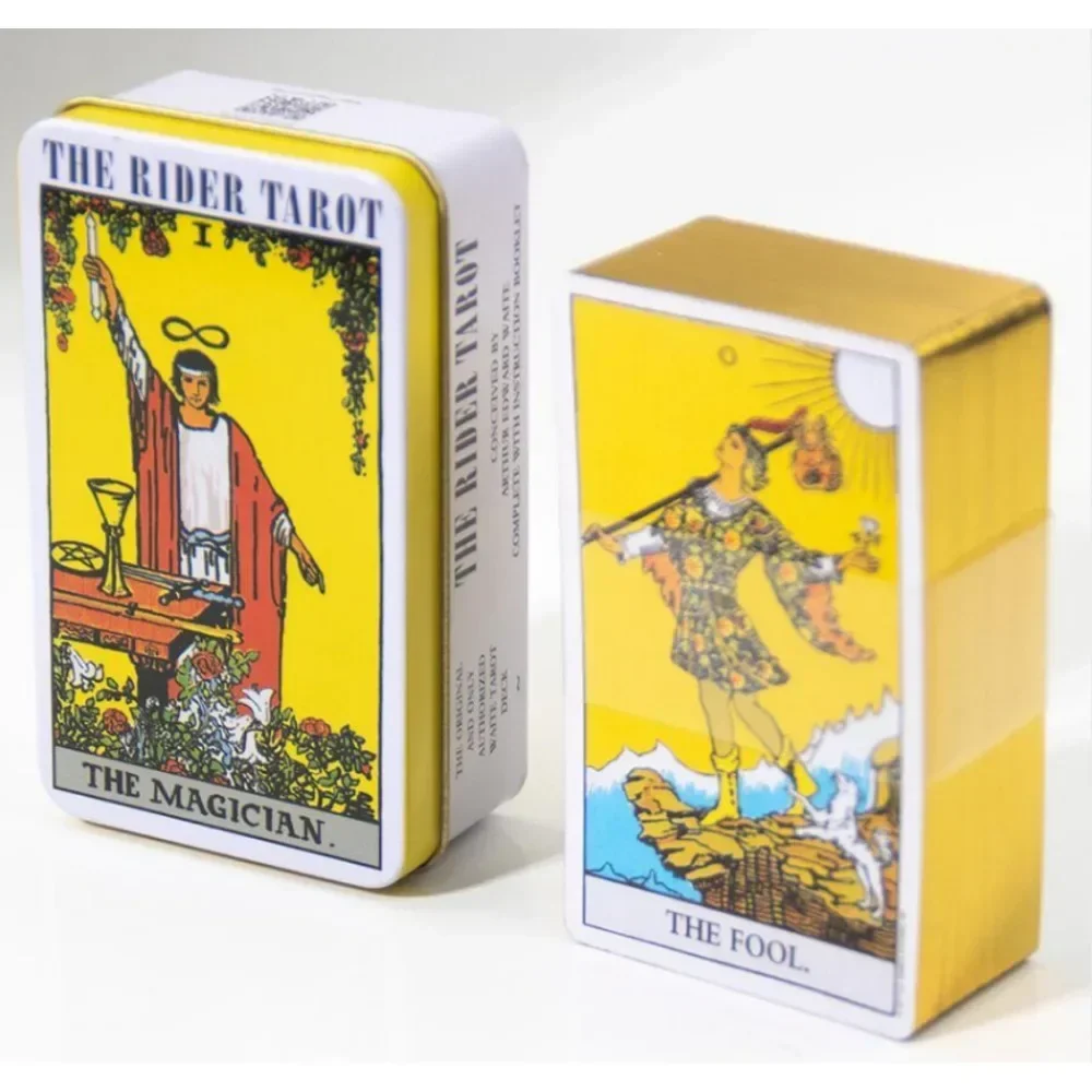 Decameron Tarot Deck In A Tin Box Gilded Edge for Fortune Telling Game Card 78pcs Board Game