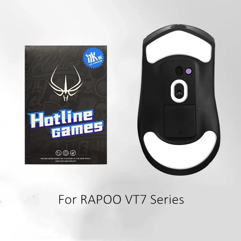 1 Pack Original Hotline Games PTFE Mouse Skate For Rapoo VT9 VT9PRO VT1 VT7 ICE Version White Arc Smooth Mice Glides Feet