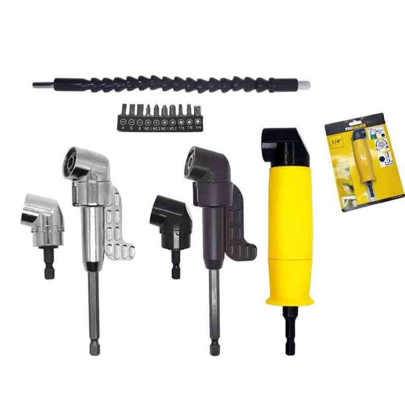 Universal Hexagonal Handle 90 /150 Degree Right Angle extension rod Drill Chuck Universal Bit Driver Corner Electric Power Cordl