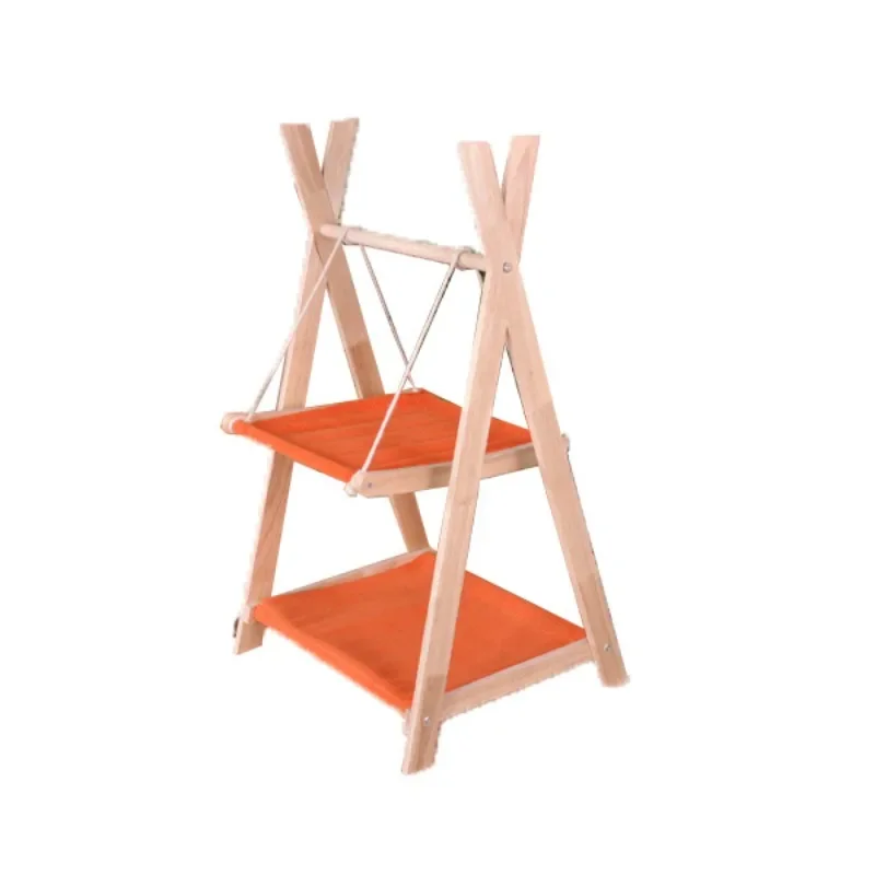 

Solid wood cat nest hanging pet cradle holder cradle scratch hammock