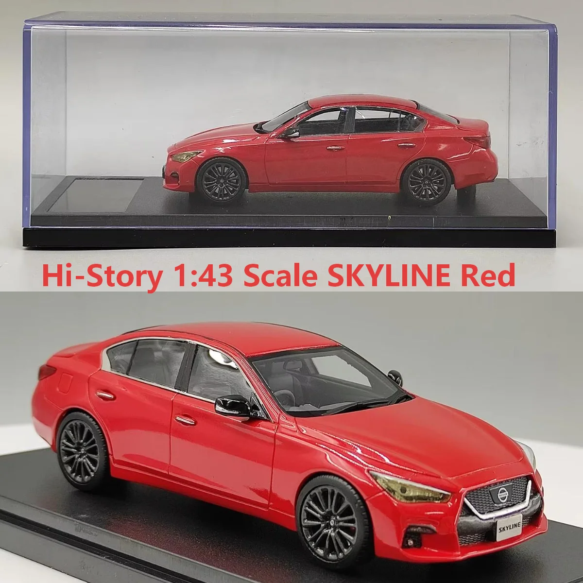 modele-de-voiture-en-resine-rouge-skyline-a-l'echelle-1-43-hi-story