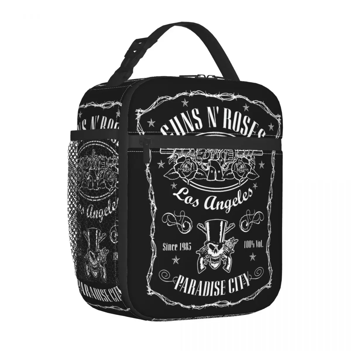 Guns N Roses Paradise Label Insulated Lunch Bag Thermal Lunch Container Leakproof Tote Lunch Box Food Bag Office Travel