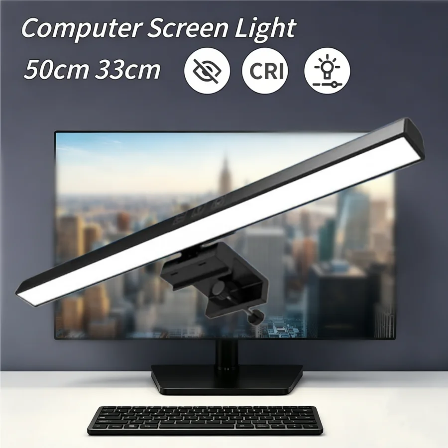 50CM 33CM Computer Screen Monitor Light Bar Stepless Dimming USB Hang Table Lamp Eye Protection For Study Office Reading Desktop