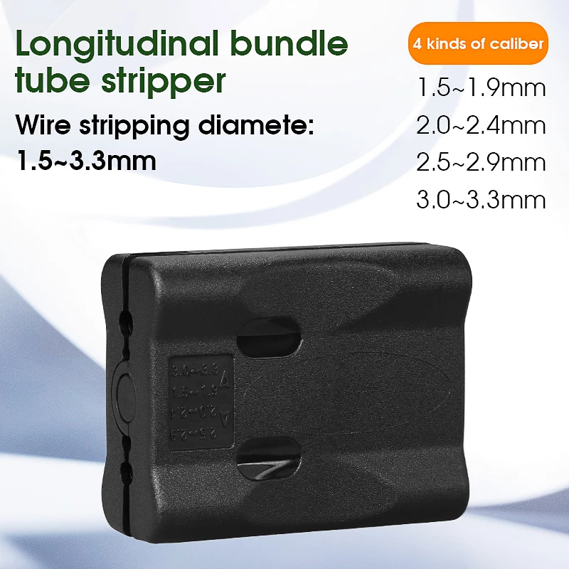 1.5~3.3MM Longitudinal Bundle Tube Stripper FTTH Optical Fiber Cable Stripping Tool Fiber Optic Bundle Tube Slitter