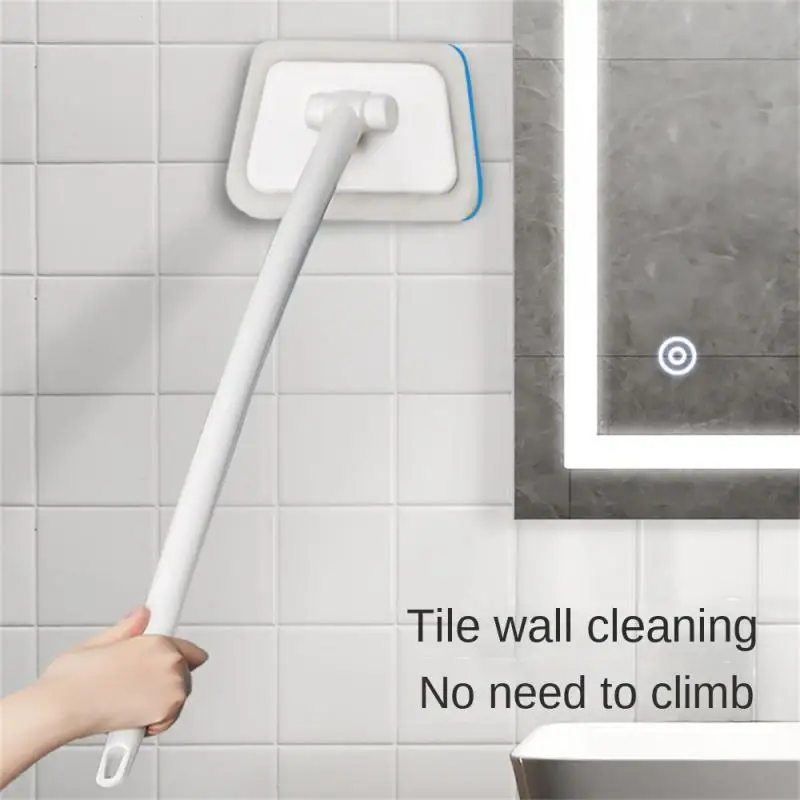 Wall Cleaning Brush Multi-Functional Bathroom Long Handle Removable Household Floor Bathtub Brushes Ceramic Tile Sponge Brush