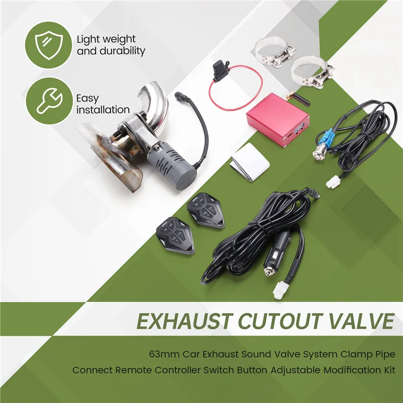 

Durable-автомобильный звуковой клапан, зажим для трубы, кнопка переключения пульта дистанционного управления, регулируемый комплект модификации