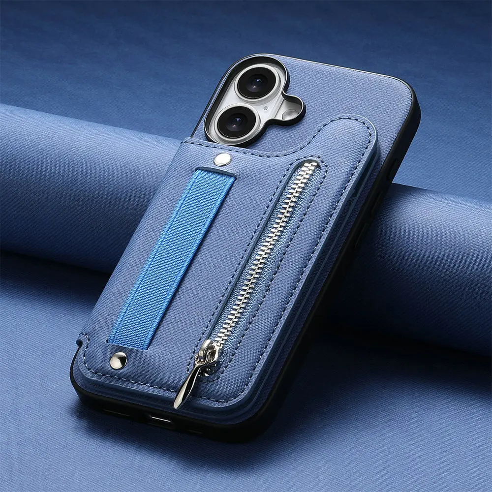 G57 G77 G17 G15 G54 G86 Power 5G Luxus-Hülle RFID-Karten-Lederhülle für Motorola Moto G56 G66J G67 G85 G05 G06 G37 G84 Reißverschluss-Abdeckung – Detail 16