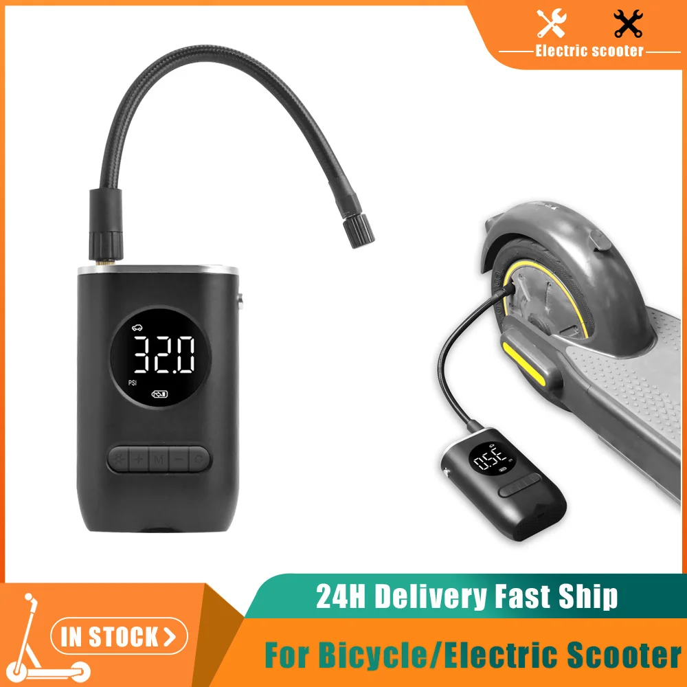 

Портативный мини-насос для велосипедов, электрический, беспроводной, с цифровым дисплеем, для накачивания шин, ручной, с функцией зарядки