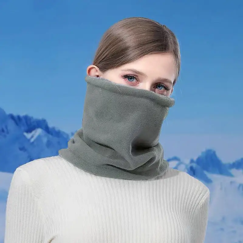 

Флисовый шарф-труба для шеи, зимняя грелка для ушей, спортивный шарф для рыбалки, катания на коньках, бега, регулируемый шейный воротник, шейный платок для езды на велосипеде