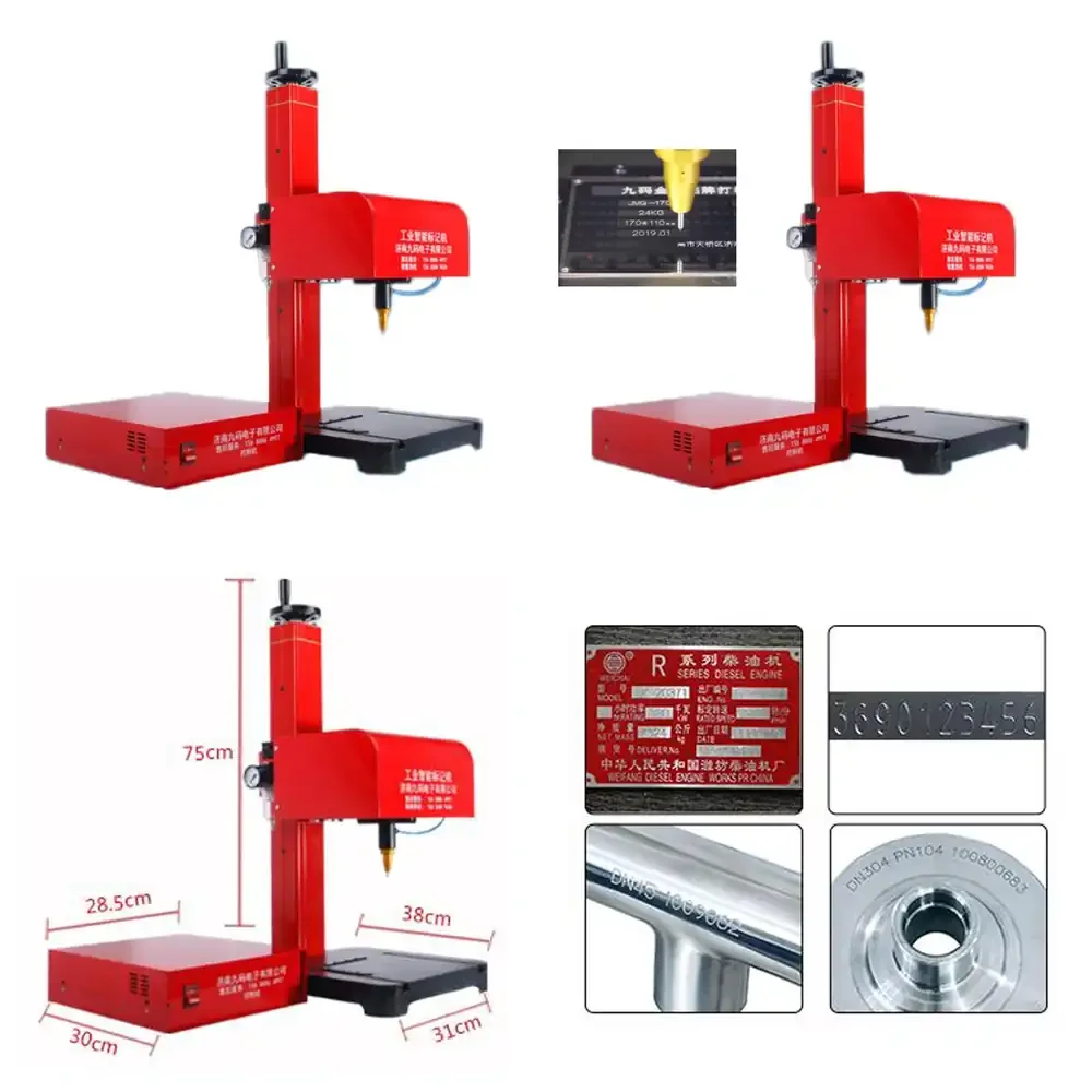 

Desktop CNC metal marking machine, dot engraving machine, nameplate printing machine