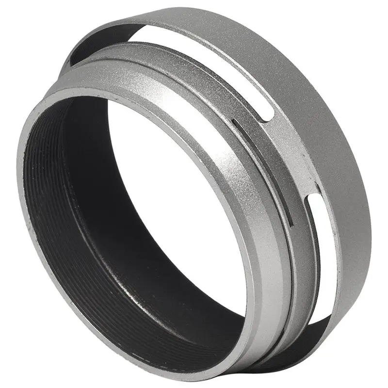 Efficient 2X Filter Adapter Ring + Aluminum Metal Lens Hood For Fujifilm Fuji Finepix X100 Replace LH-X100 LF91