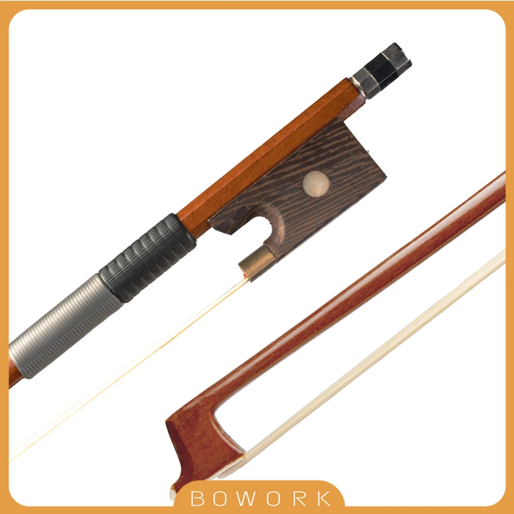 

4/4 3/4 1/2 1/4 1/8 Violin Bow Fiddle Stick Replacment Bow Hair Frog Violino Arco Brazilwood NOT Pernambuco Violin Bow Beginner