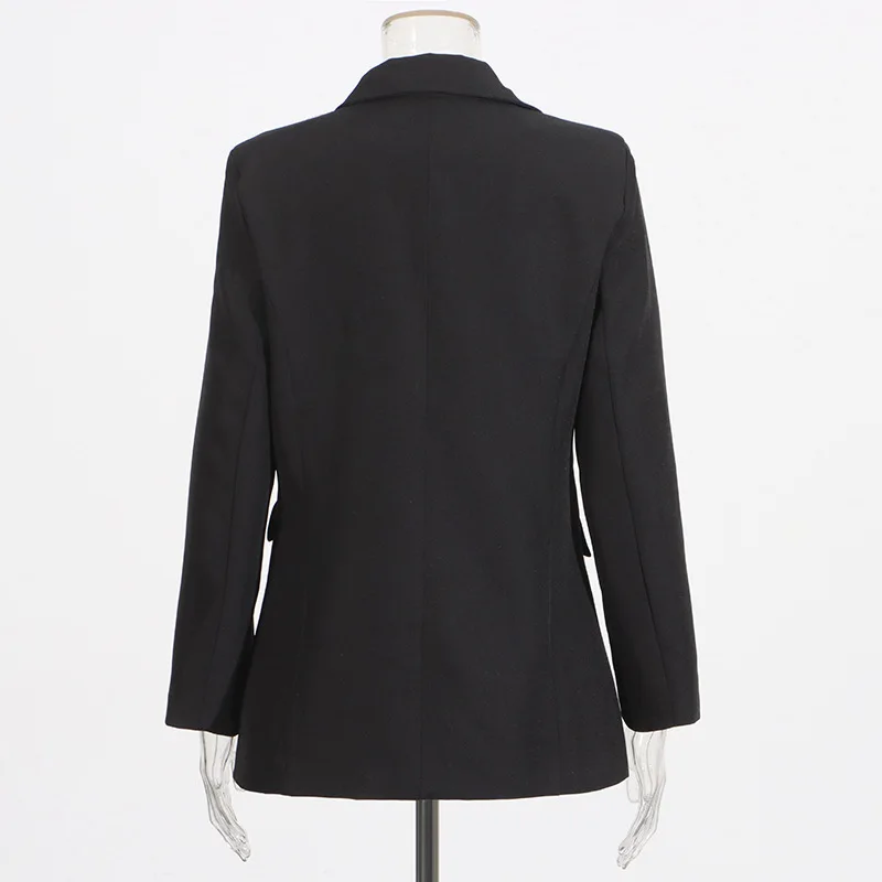 HKSH Autumn New Women Trendy Blazer Heavy Craft Beaded Diamonds Sequined Single Breasted Elegant Fashion Office Lady Coat HK9956