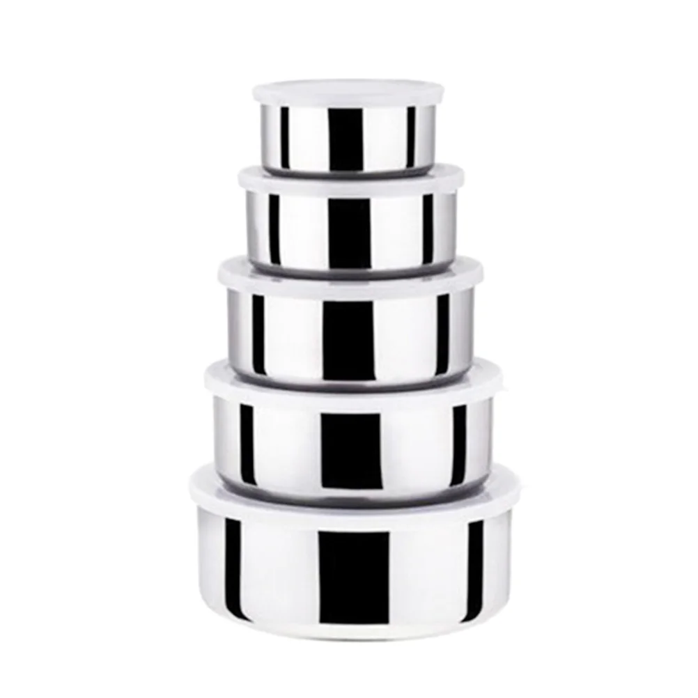 

Stainless Steel Food Eco-Friendly Leak-Proof Stackable Meal Prep Boxes Bpa- Storage Family Travel Lunch Silicone
