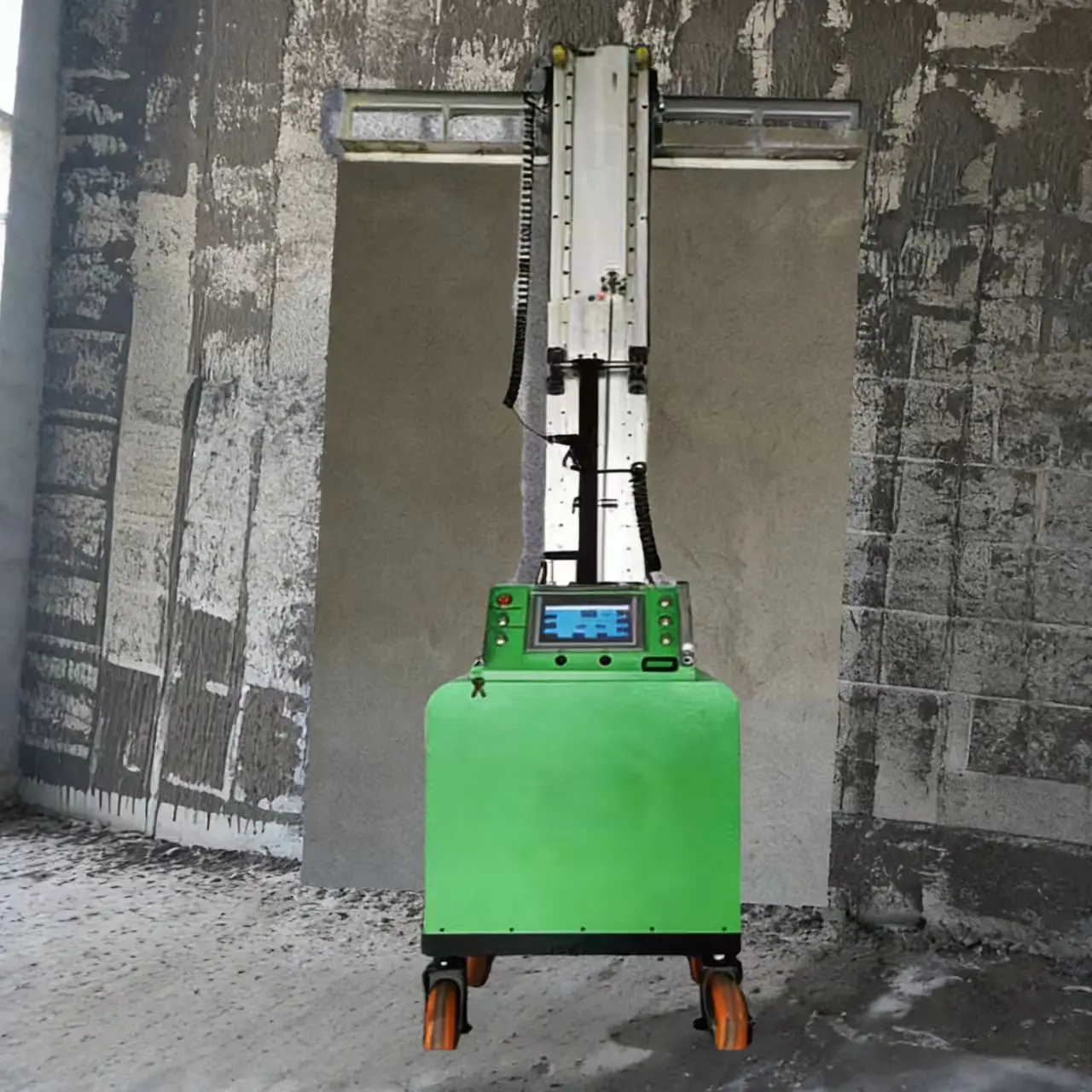Electric Automatic Plastering Machine New Design Cement Mortar Wall Surface Coating Smoothing Tool view 3