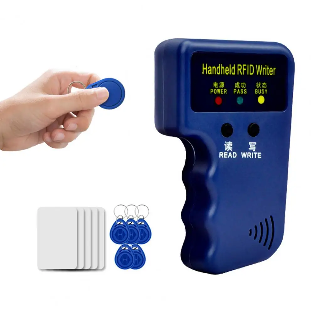 Lettore di schede RFID Scrittore Duplicatore di carte compatto e facile da usare Macchina per clonare carte d'identità 125khz a batteria Copiatrice di carte RFID