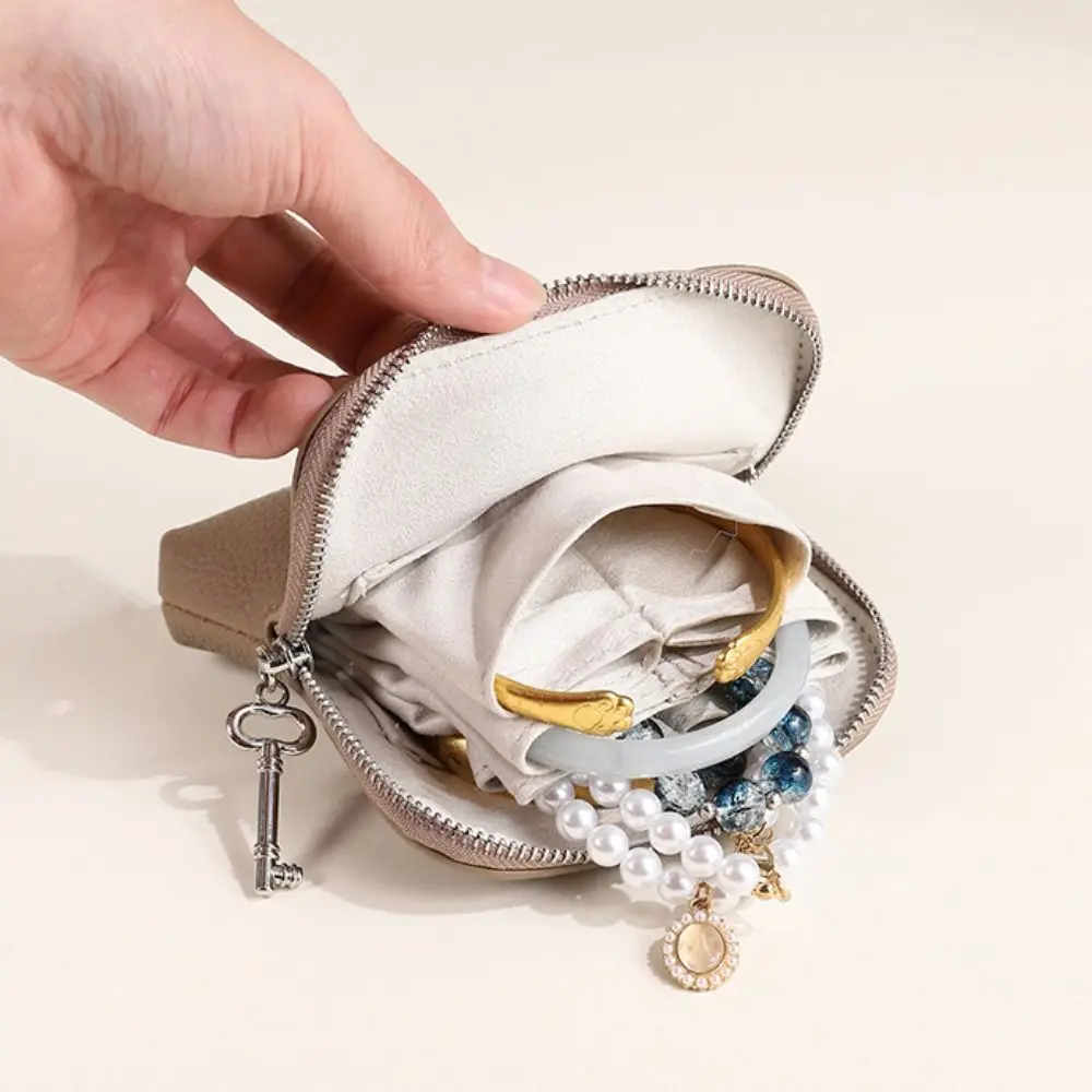 

Multi-Layered PU Leather Jewelry Storage Bag Anti-lost Design Soft Bracelet Display Pouch Fashion Elegant Women's Wallet Gift