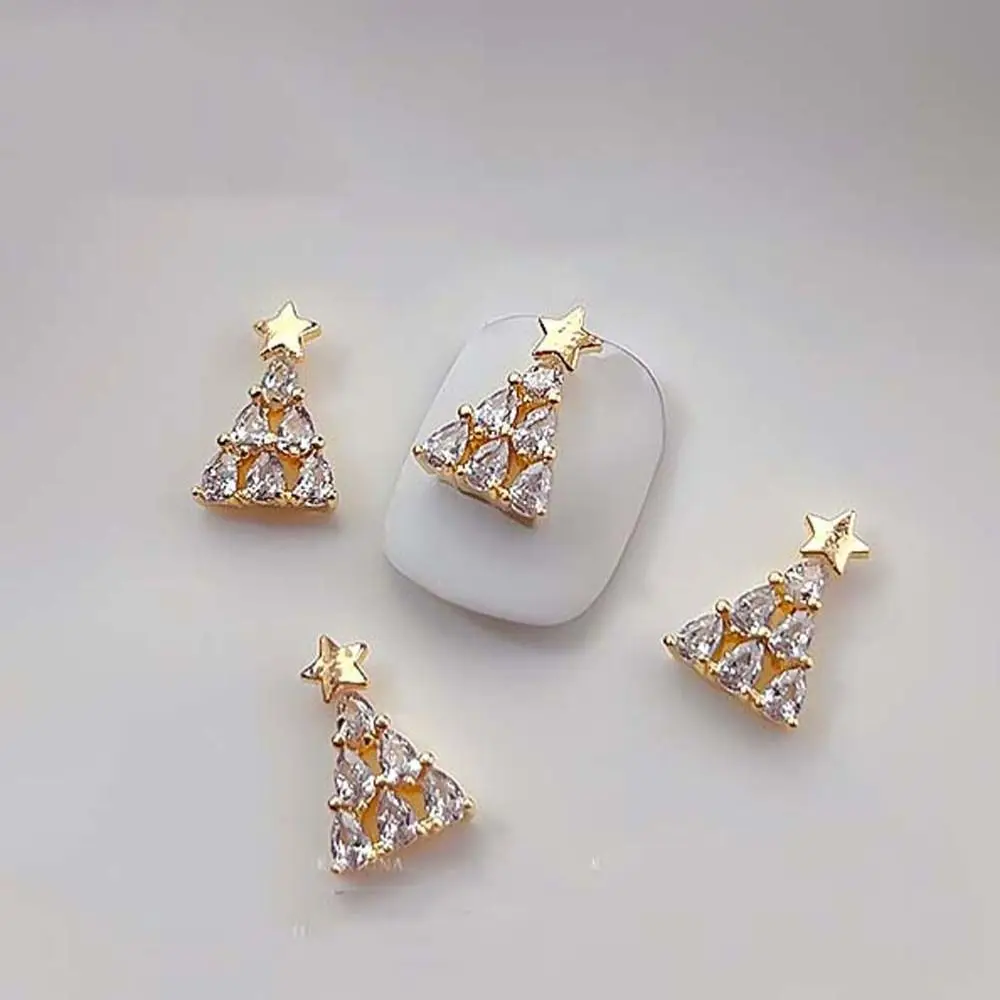 산타클로스 매니큐어 액세서리 크리스마스 네일 장식 크리스마스 네일 드릴 눈송이 네일 라인스톤 3D 네일 쥬얼리