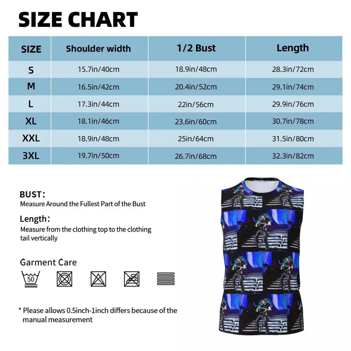 Karol G Men Printed Sleeveless T-shirt Casual Hip Hop Street Style Beach Holiday Tank Tops