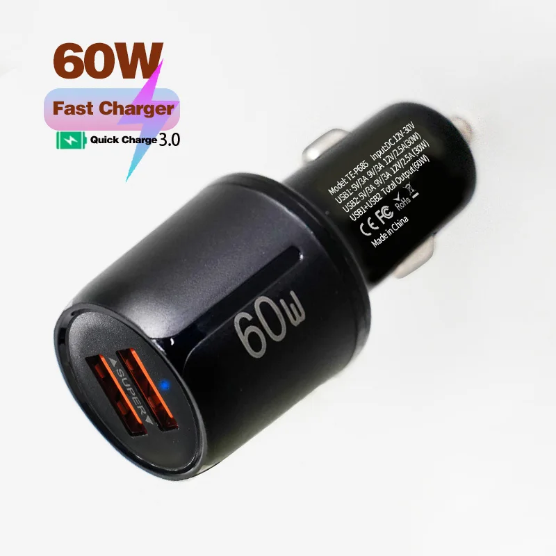 60W 2Port Usb Car S…